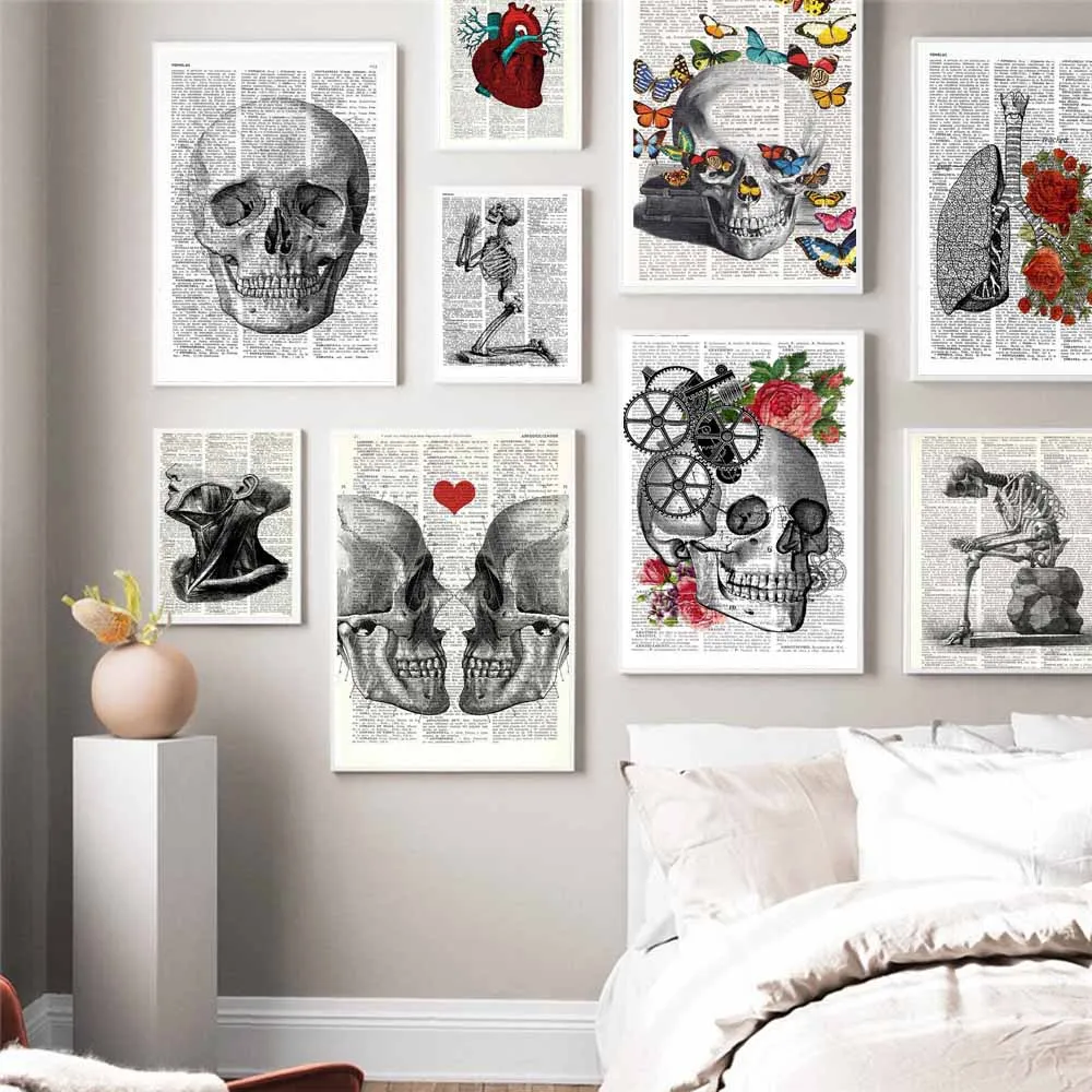 Ретро Художественная печать холст живопись Офис настенное искусство смешной