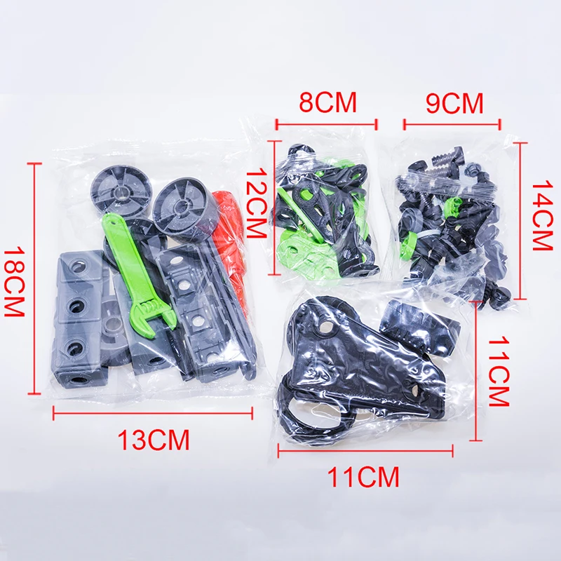 3-IN-1 DIY Assemble race car building blocks assembly magic sticks with screws children educational construction plastic toys | Игрушки и