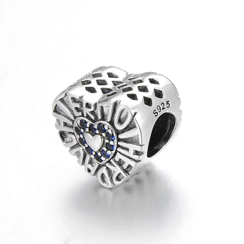 Fashion Elegant letter Mother and daughter Fit European Charms silver 925 original Bracelet beads Jewelry making | Украшения и