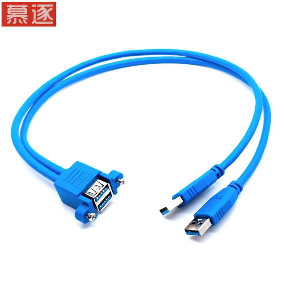 

USB 3,0 männlich zu weiblich verlängerung kabel mit schraube loch doppel schicht USB 3,0 verlängerung kabel kann festgelegt werd