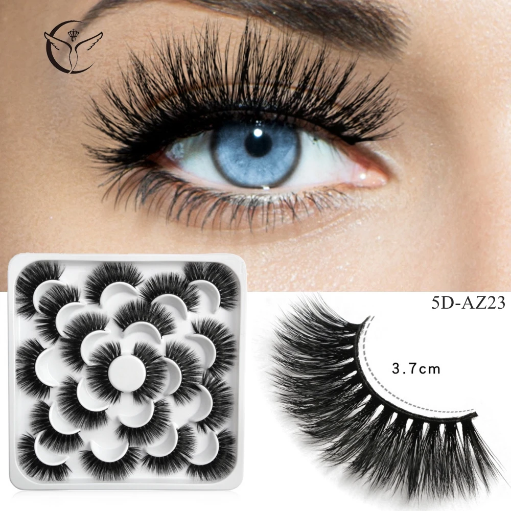 Mink eyelashes 3d mink hair eyelashes10 pairs long makeup 3d faux nature fake lashes extension false eyelashes Wholesale(10P