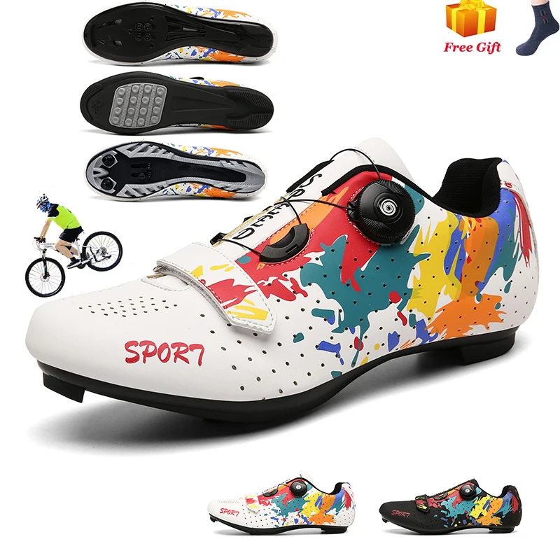 

2020 New Style MTB Cycling Shoes Men Breathable Racing Road Bike Shoes Self-Locking Professional Bicycle Sneakers Sports Shoes