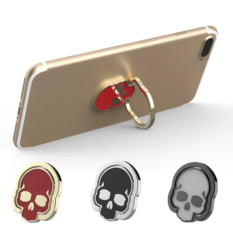 

Universal Skull Magnetic Holder For Phone Ring Bracket Car Phone Holder Cool Skeleton Accessories For Mobile Phones Rings TXTB1