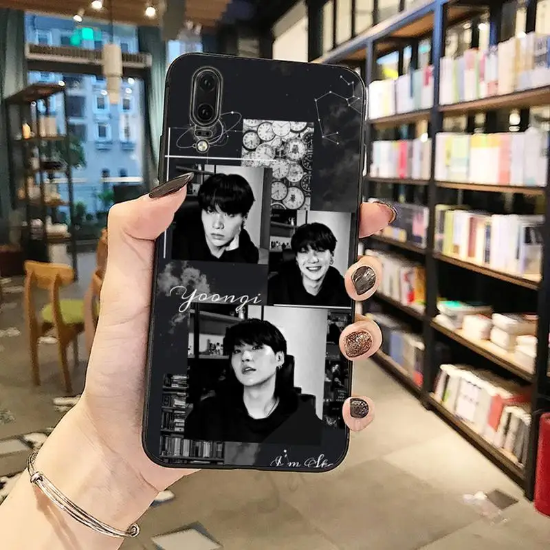 

Agust D kpop art pattern luxury design Phone Case shell For Huawei honor Mate P 10 20 30 40 Pro 10i 9 10 20 8 x Lite