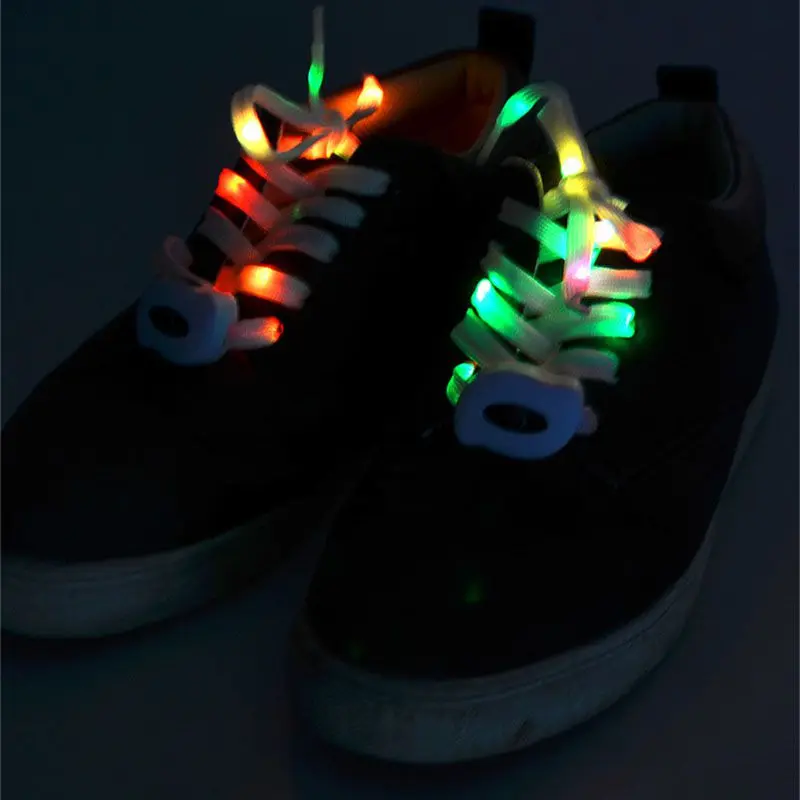Ночная Мода зарядка через Usb Блестящий Led Изменение люминесцентные шнурки