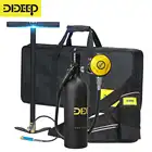 DIDEEP 1 л баллон для подводного плавания, мини кислородный резервуар, комплект, респиратор, воздушный резервуар, ручной насос для снорклинга, дыхания, оборудование для дайвинга