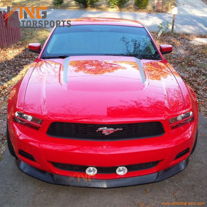 Подходит для 2010 2011 2012 Ford Mustang V6 передний бампер спойлер S стиль поли уретан черный