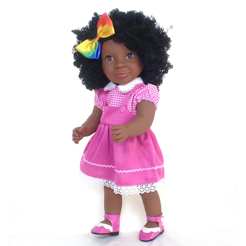 

Черные Детские куклы популярный зеленый африканский 18 дюймов новорожденный полностью виниловый пена для новорожденных Кукла реборн детск...
