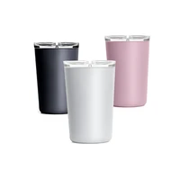 360ml 12oz togo mug double wall 304 stainless steel car travel to go coffee cup with clear lid bpa free handy tumbler