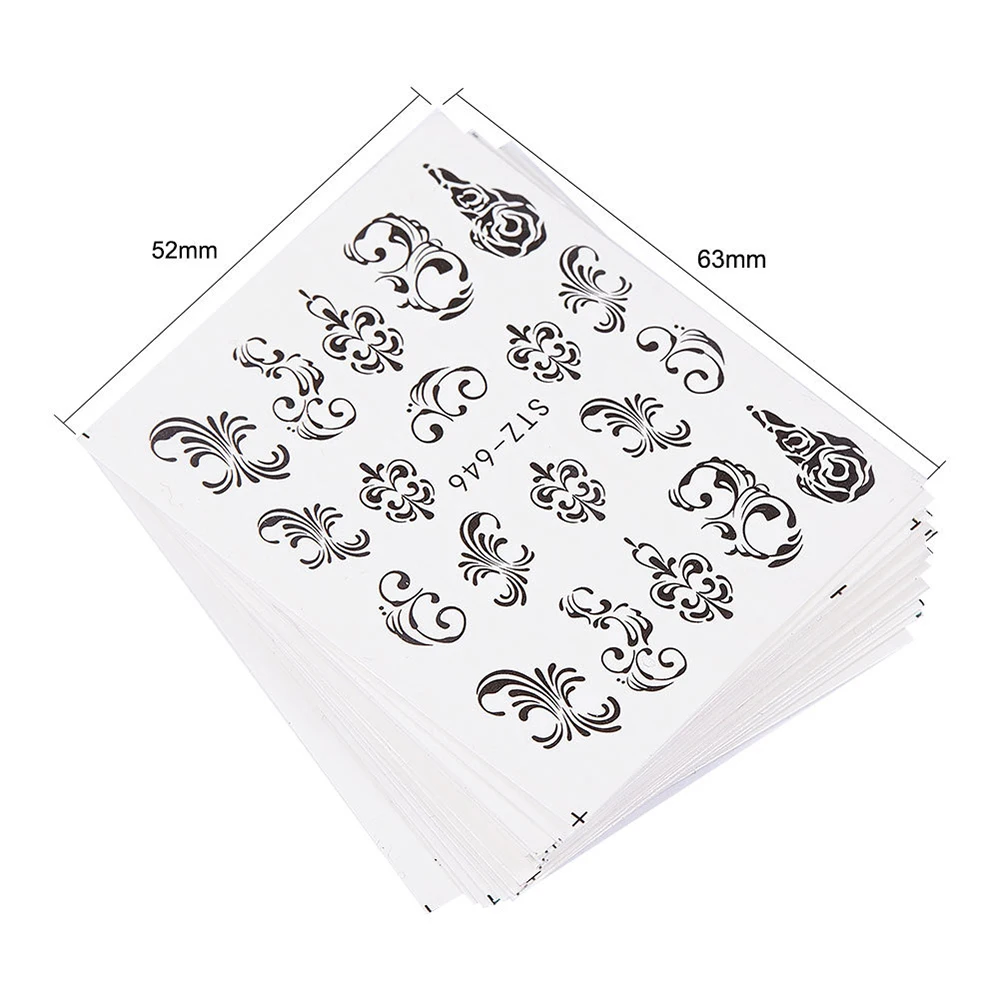 1 лист линейный узор водяной знак переводная наклейка инструмент для маникюра