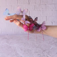 10pcs colorful hair pin mini butterfly clips pastel hair accessory birthday party decoration diy sewing craft supplies