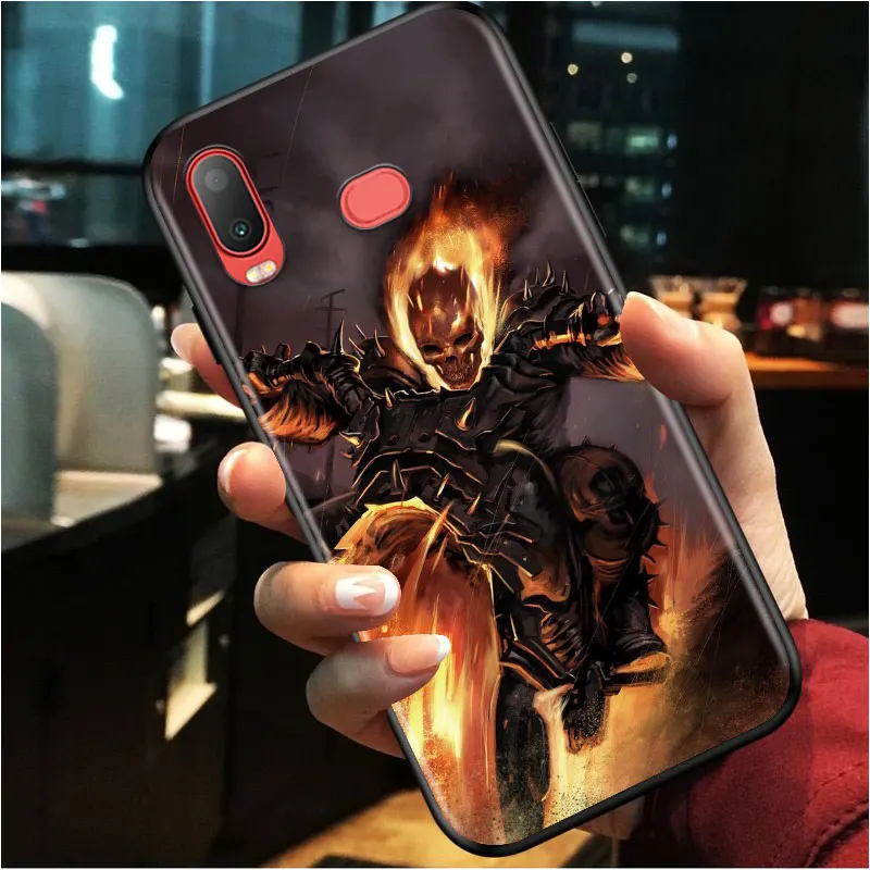 

Marvel Ghostrider for Samsung A3 A5 A6 A7 A8 A9 A6S A750 A8S 2016 2017 2018 Star Plus TPU Black Phone Case