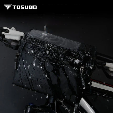 Сумка для велосипеда Tosuod водонепроницаемая вместительная на переднюю