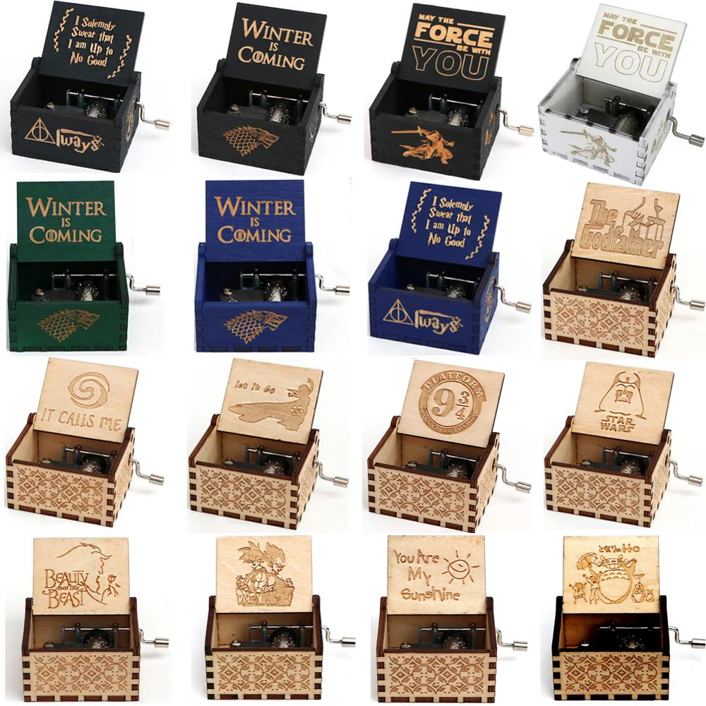 Прямая, музыкальная шкатулка Cajas Mecanicas De Madera, Игра престолов, деревянная музыкальная шкатулка для рождества, подарок на день рождения