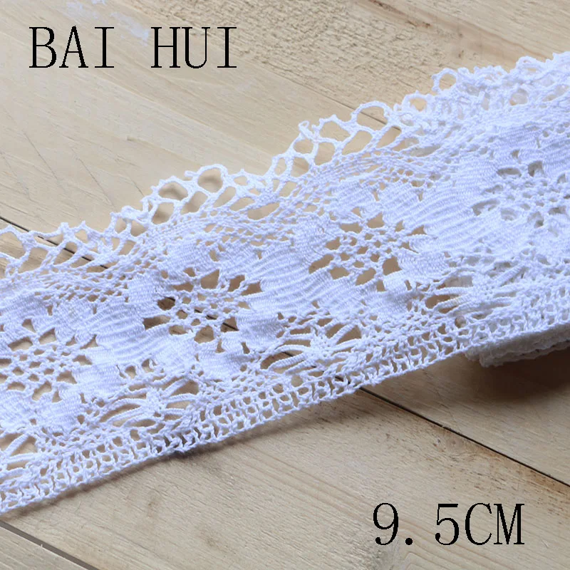 8 см 2 ярда белого цвета лоскутное хлопковое вязаное кружево швейная ткань