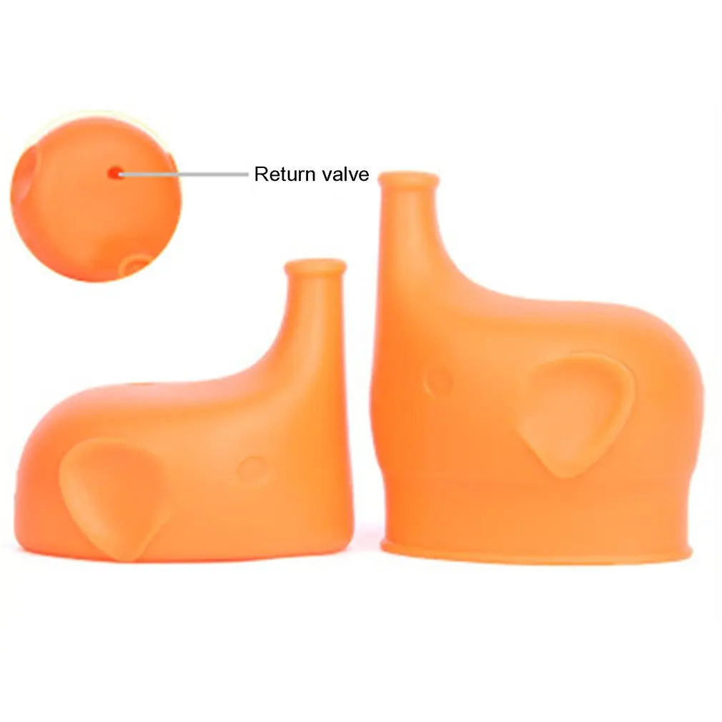 Многоразовая силиконовая крышка для чашки в виде слона гибкая непроливаемая