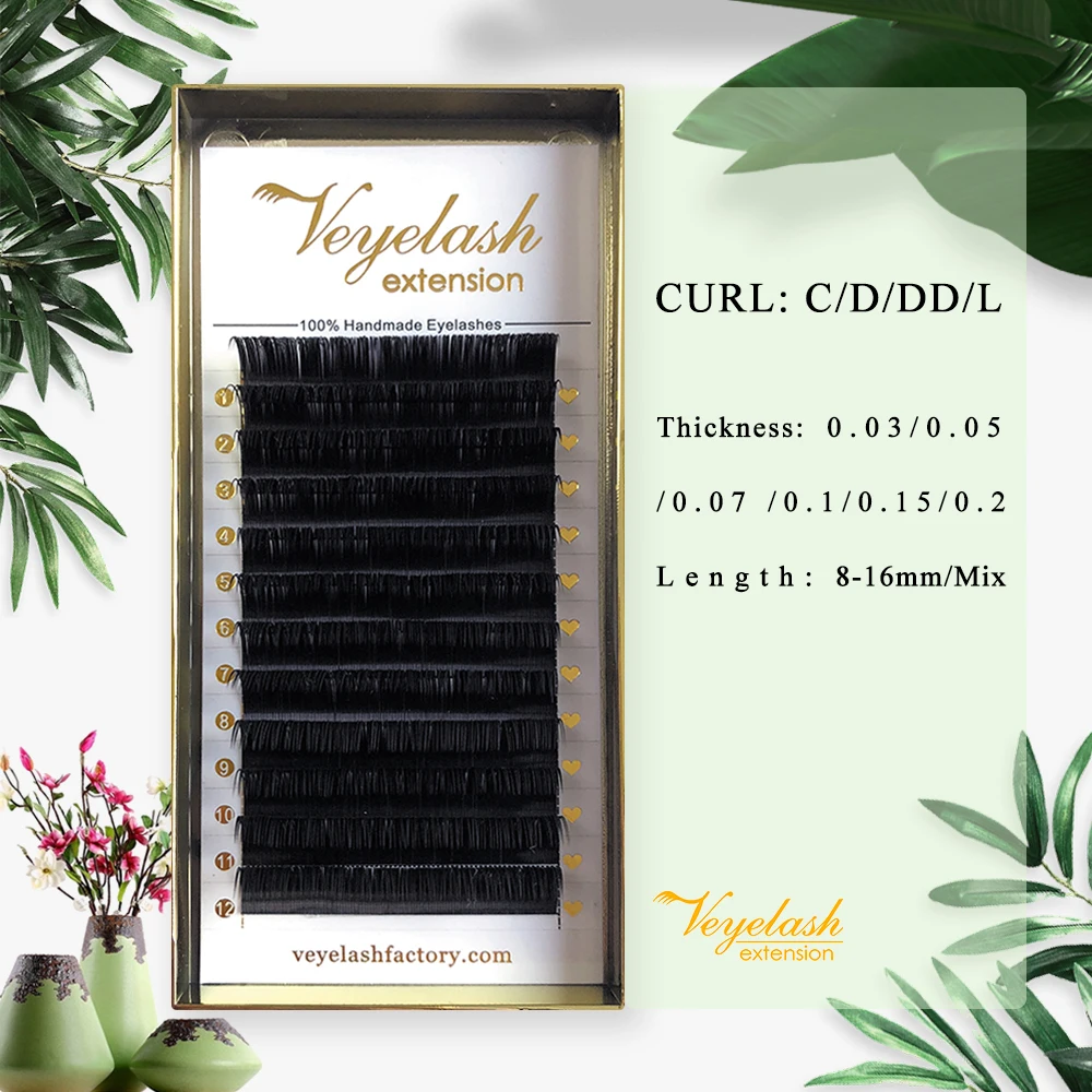 Ресницы Viplash из искусственной норки для наращивания индивидуальные ресницы в