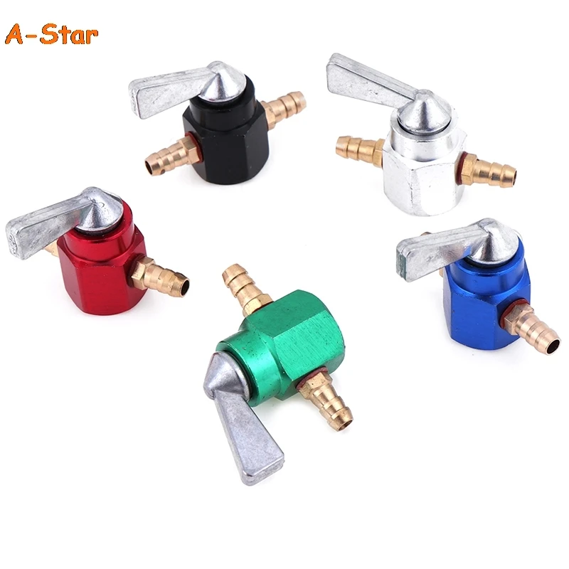 

1PCS Universal 6mm In-Line Aluminium Petrol / Fuel Tap Motorcycle On-OFF Petcock Fuel Switch Accessories