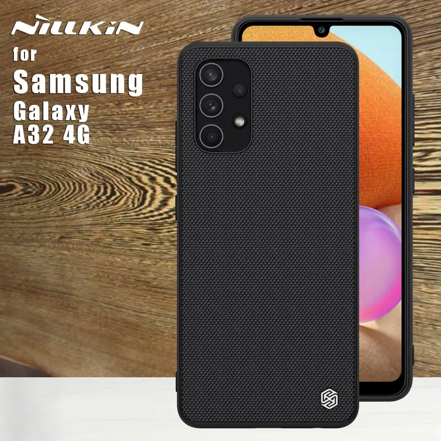 

Nillkin Textured Case for Samsung Galaxy A32 4G case back cover protective Nilkin nylon fiber TPU PC 360 cases for Samsung A32