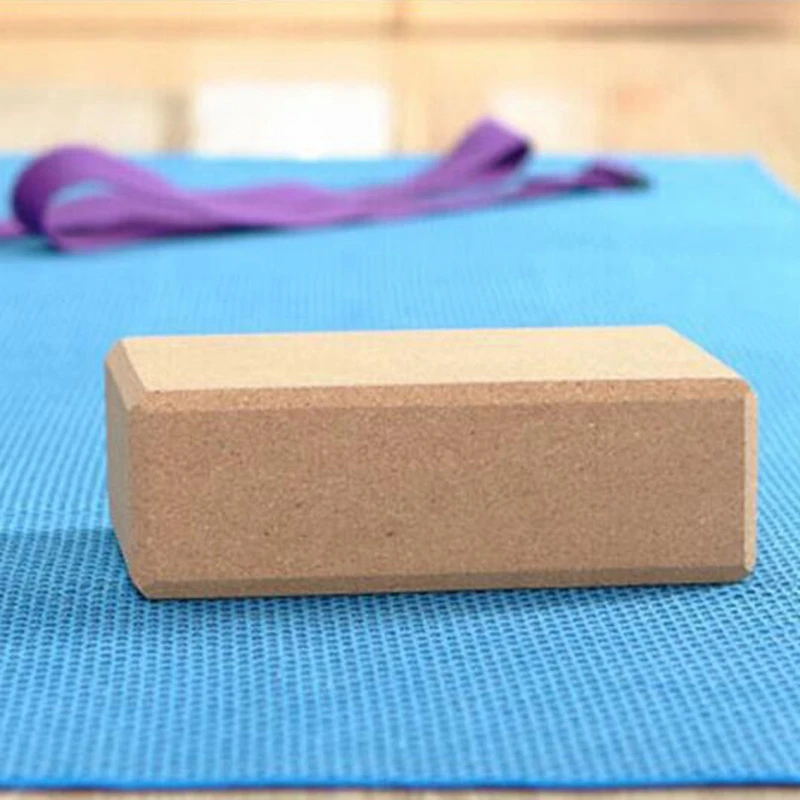 

Set of 2 High Density Cork Exercise Pilates Workout Fitness Gym Yoga Blocks