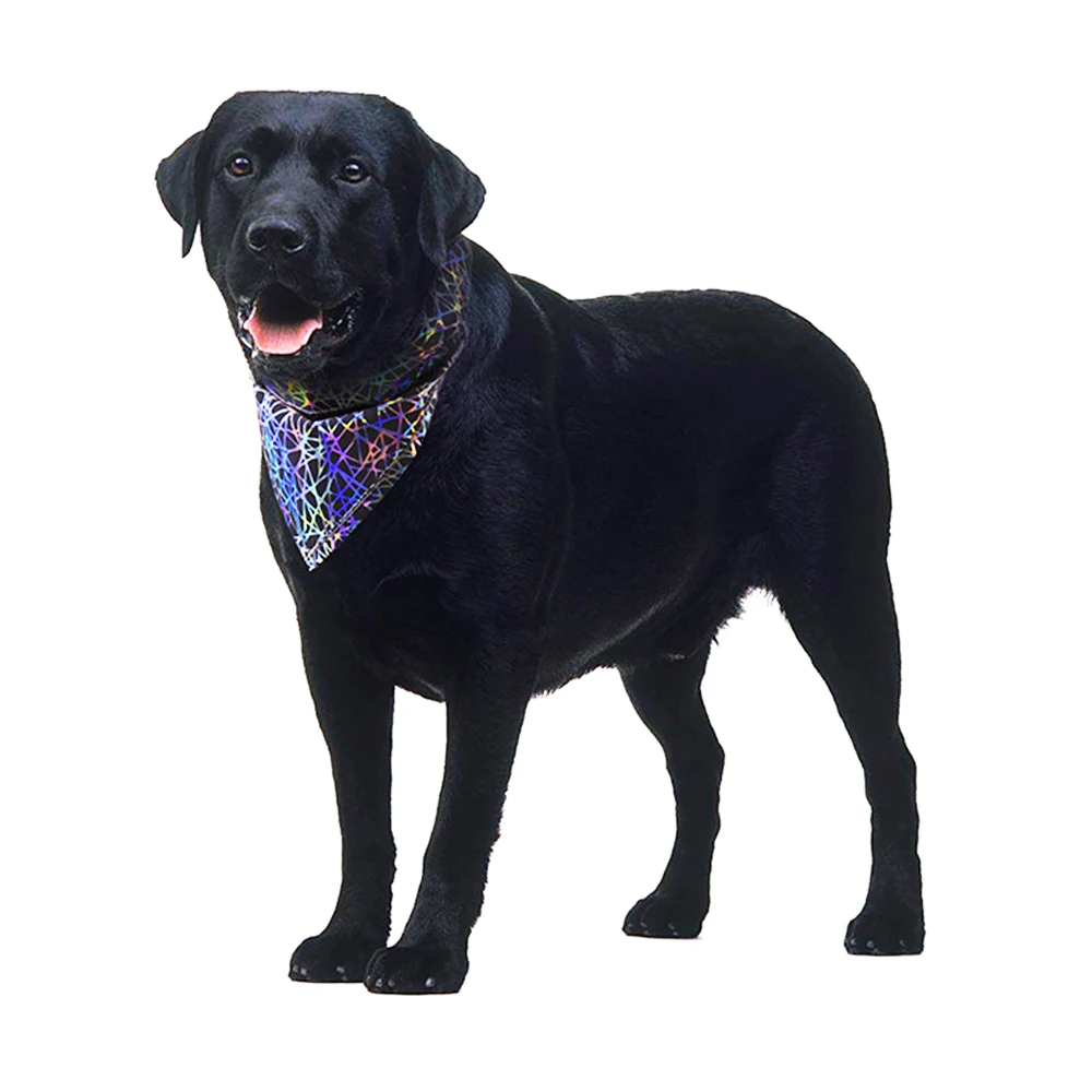 Светоотражающий шейный платок для собак цветной шарф безопасный ночной ремень
