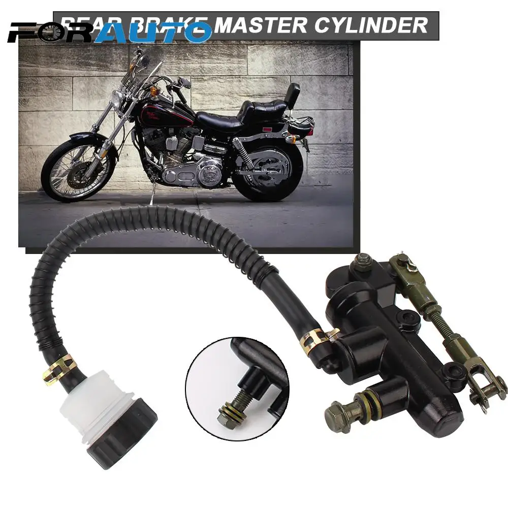 

Задний тормозной масляный цилиндр, насос для Suzuki Kawasaki Honda, мотоциклетный задний тормозной насос, ножная гидравлическая установка
