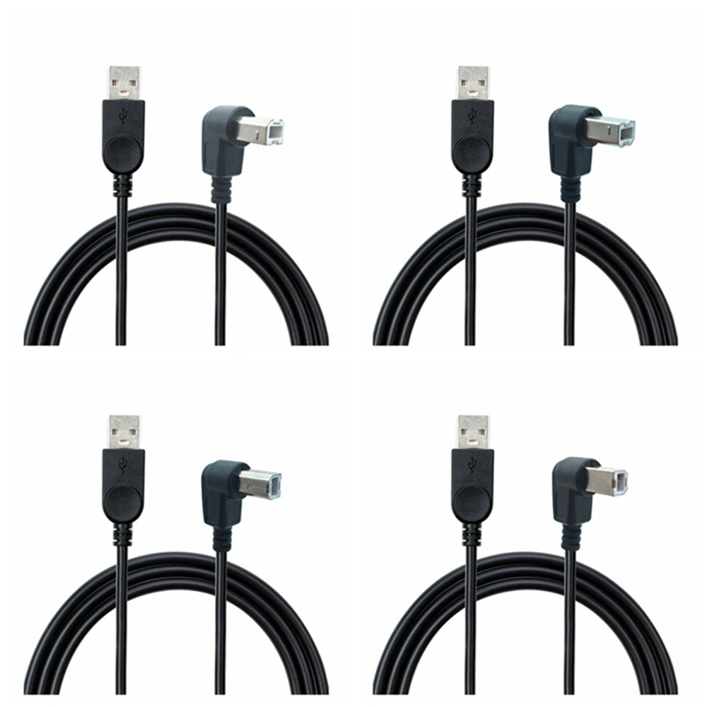 

new 90 degree angle 3ft USB 2.0 A to usb2.0 B CABLE for printer scanners cable cord for hp canon EPSON brother printer