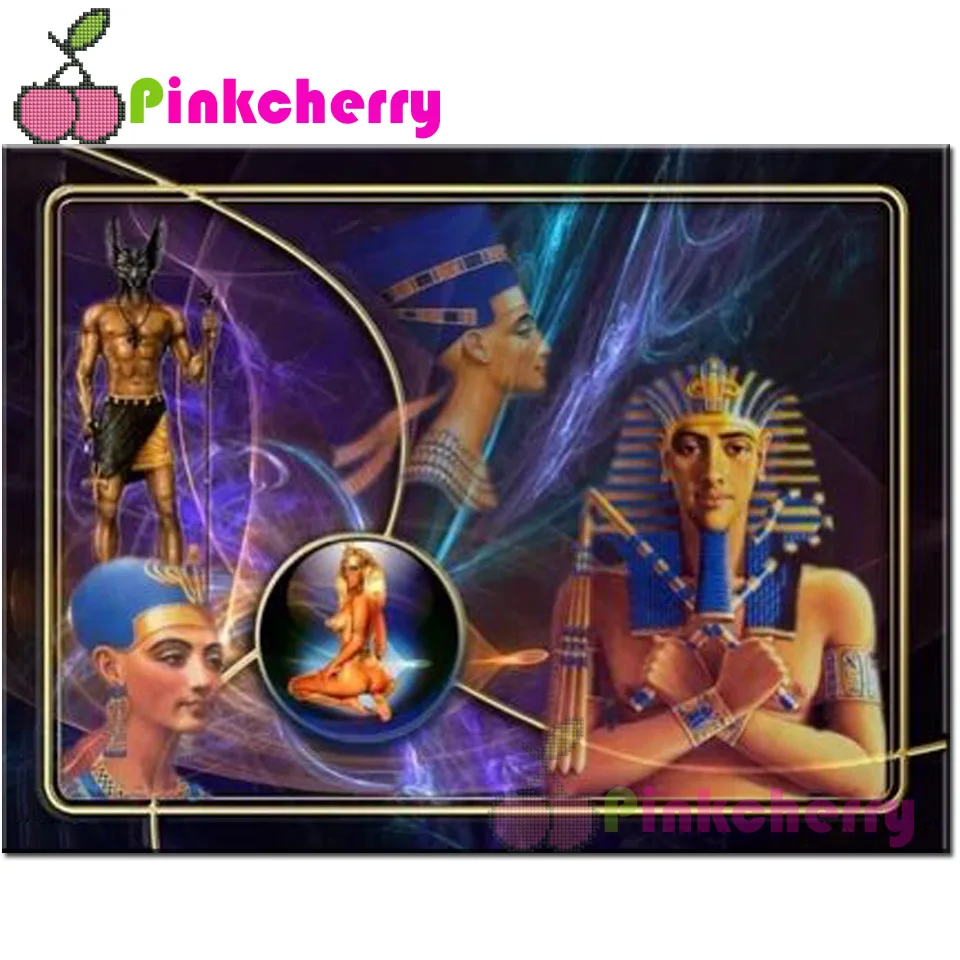 Большая ретро-картина египетская королева Клеопатра древний египетский фараон