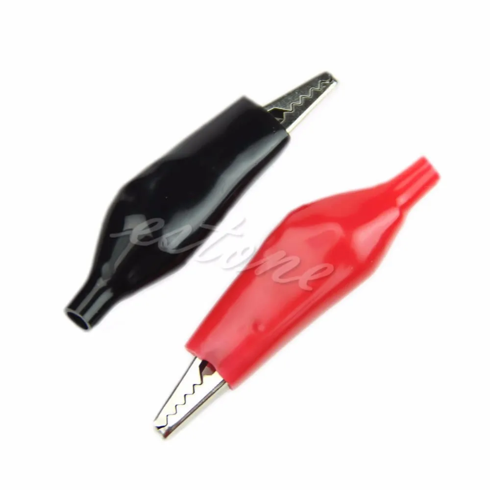 10 шт. 28 мм аллигаторные выводы зажим для проверки типа крокодил электрического