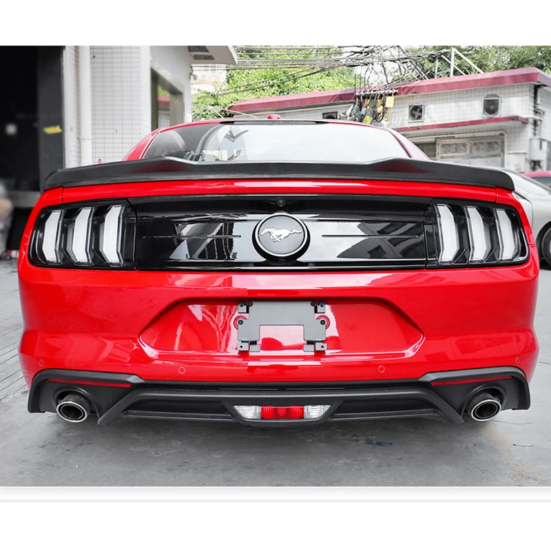 Стиль для Ford Mustang GT V8 V6 2-дверный купе 2015 2016 2017 2018 углеродное волокно задний спойлер