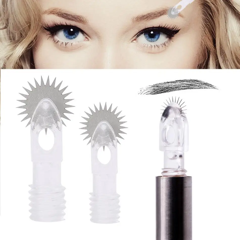 

10 шт. мануального татуажа бровей, игла для тату-машинок ролик туман бровей глаз карандаш для губ стерильные для тату колеса иглы ручной с обр...