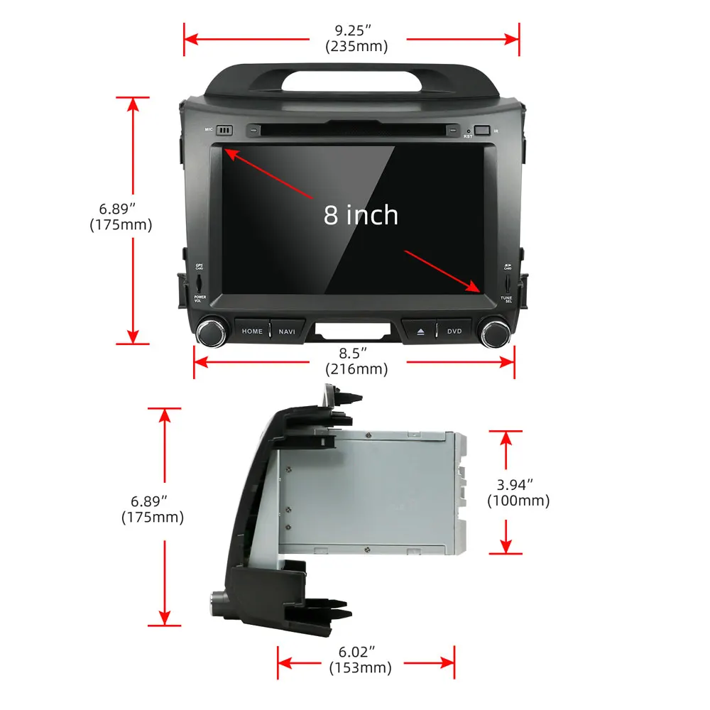 Android 9 0 Восьмиядерный автомобильный dvd для KIA sportage 2011 2012 2013 2014 2015 головное