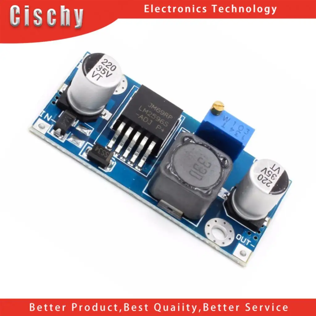 

DIP 1PCS DC-DC Buck Converter Step Down Module LM2596 Supply Output 1.25V-30V