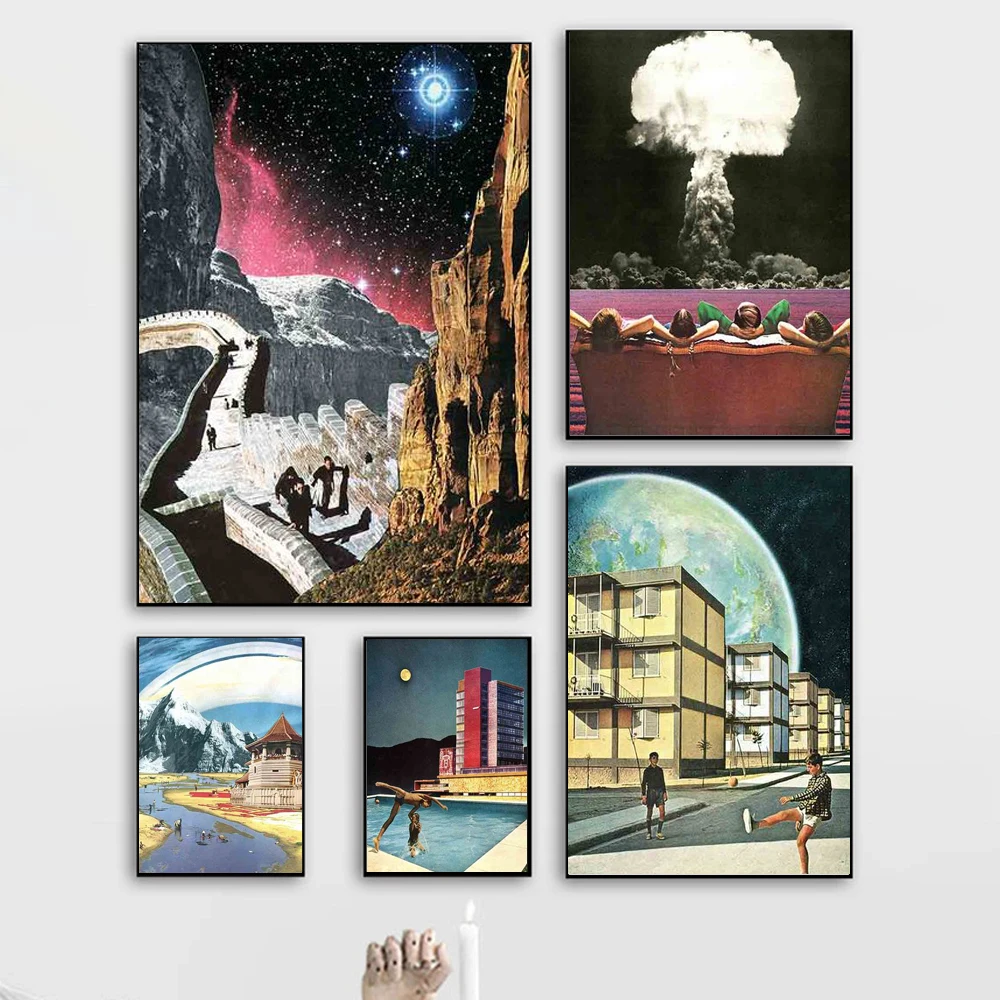 Картина на холсте для спальни в стиле ретро | Дом и сад