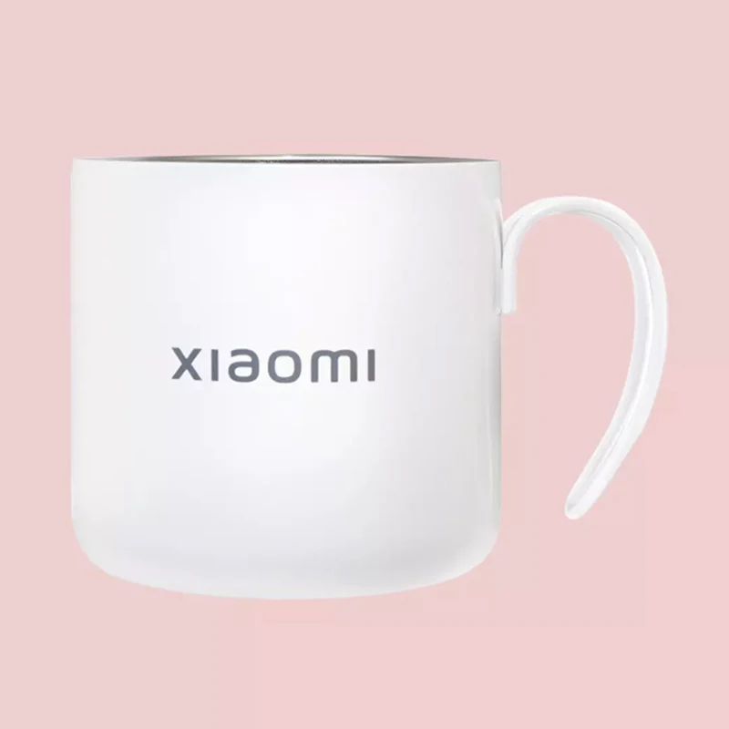 Оригинальные кружки из нержавеющей стали Xiaomi на заказ белые многоразовые чашки