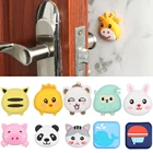 Утолщенная защитная накладка на дверную ручку, мягкая резиновая накладка для защиты от столкновений