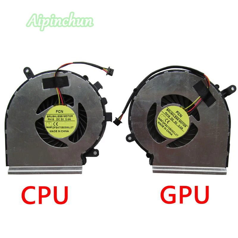 

New Original Laptop CPU GPU Cooling Fan for MSI GE72 GE62 PE60 PE70 GL62 GL72 GP62 2QE 6QG MS-1794 MS-1795 Cooler FH18 FH19 3pin