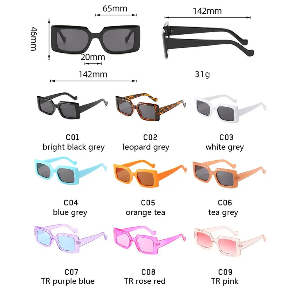 

LongKeeper Rectangle Sunglasses Women Brand Designer Fashion Black Sun Glasses Men Vintage Retro Glasses Shades for Ladies UV400
