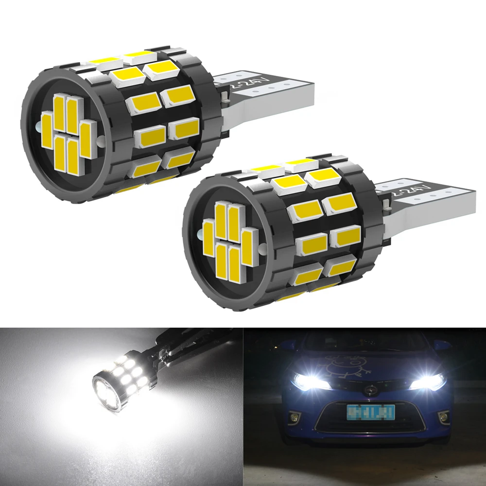 Светодиодные лампы W5W T10 194 168 SMD 30SMD парковочные автомобильные клиновидные CANBUS