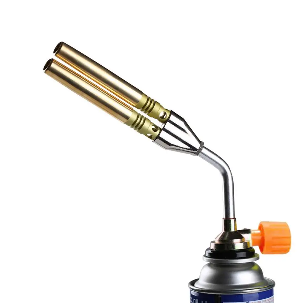 Двойной пламени Пистолеты сменная насадка газовый фонарь Бутановая горелка