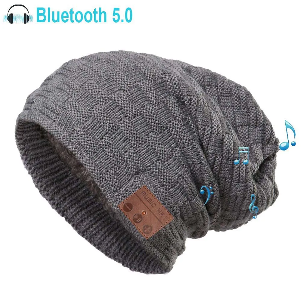 Bluetooth Beanie 5 0 для мужчин и женщин умная шапка с беспроводными спортивными