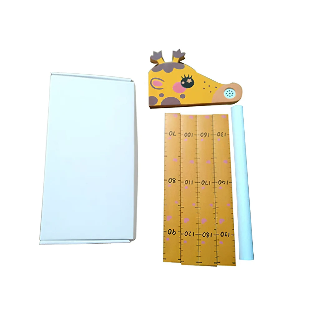 

Cute Animal Height Measurement Daily Life Wall Srickers 3D Height Chart Measure Wall Sticker Decal Removable Room Stature Chart