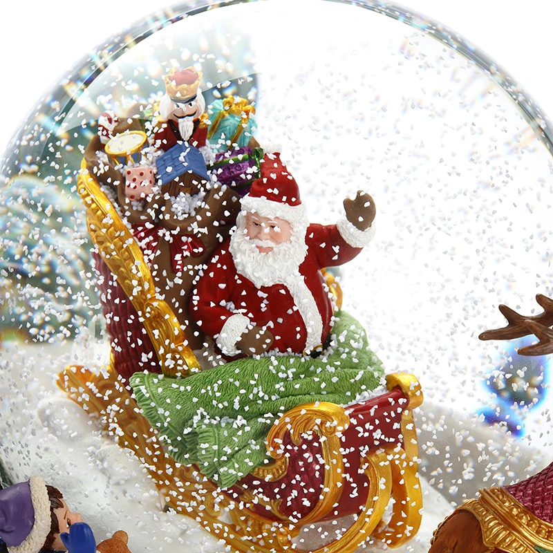 

CX Crystal Ball Music Box Music Box Girls Children for Birthdays and Valentine's Days Gift Santa Claus