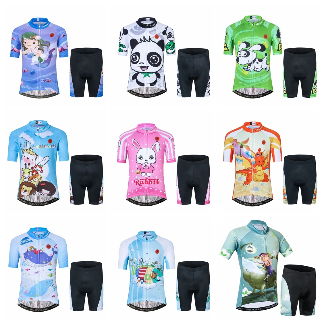Jersey Shorts Suit Children Road Mountain Mtb Bicycle Clothe