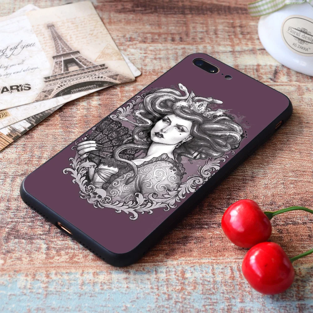 for iphone medusa imperatrix mundi soft tpu border apple iphone case free global shipping