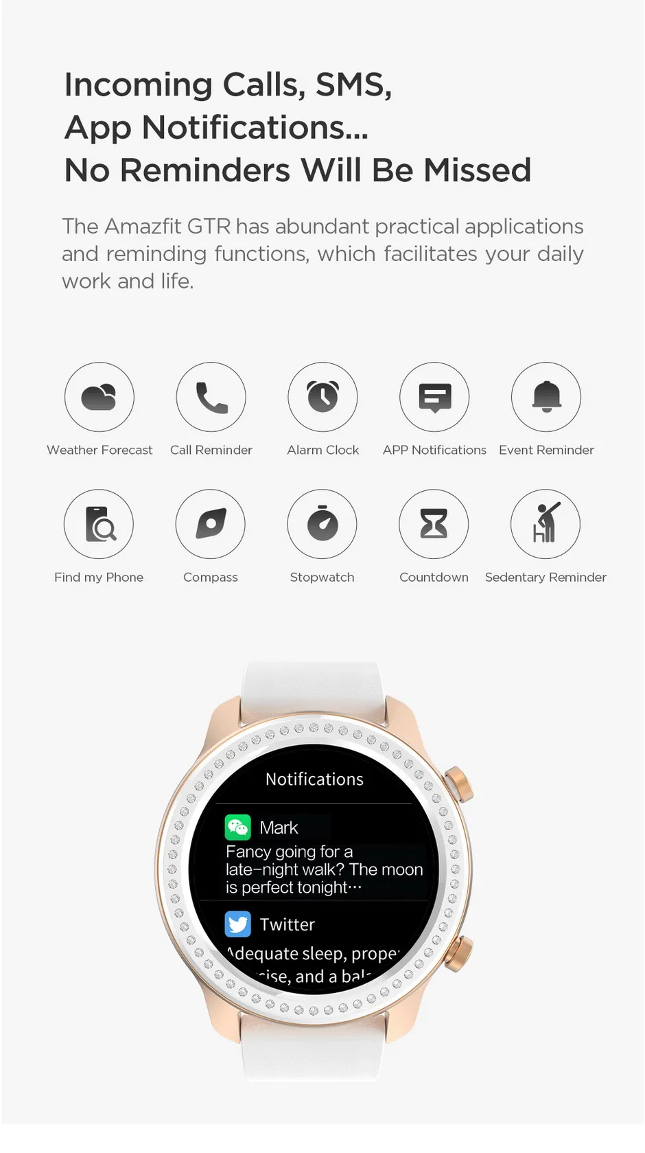 [FREE QCY наушник] Huami AMAZFIT GTR 42 мм умные часы gps 5ATM водонепроницаемые мульти-спортивные умные часы трекер здоровья 24 дня