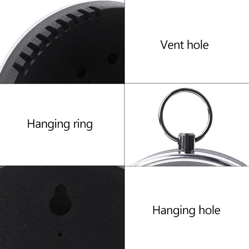 

Mini Indoor Outdoor Hanging Thermometer Wireless Hygrometer Thermometer Humidity Gauge Meter Wall Table Home