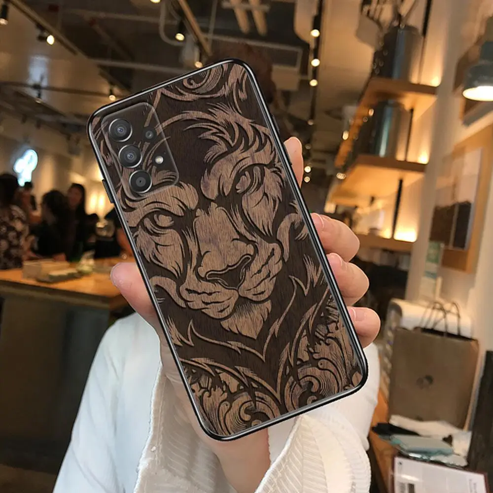 Natural wood texture pattern Phone Case Hull For Samsung Galaxy A70 A50 A51 A71 A52 A40 A30 A31 A90 A20E 5G S Black Shell Art Ce