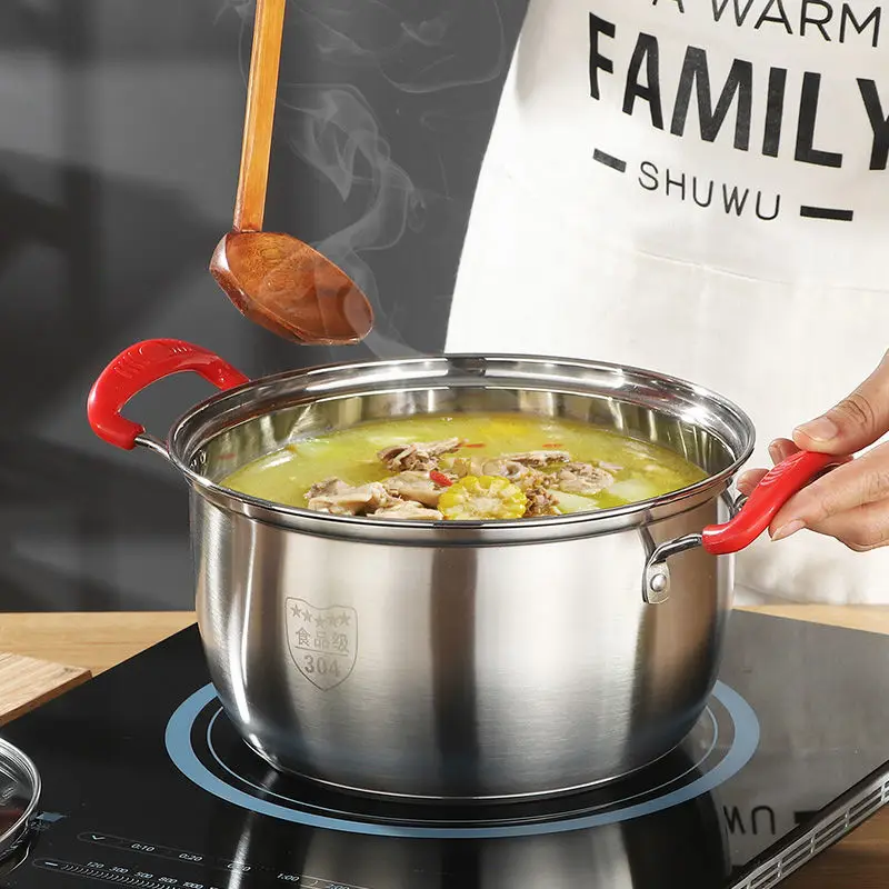 Молочный горшок из нержавеющей стали суповый утолщенная подошва маленький