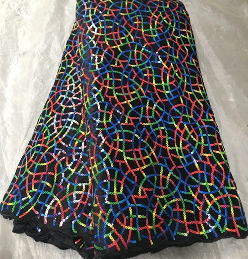 AMLM041 новейший дизайн французская бархатная кружевная ткань! Африканская ткань с